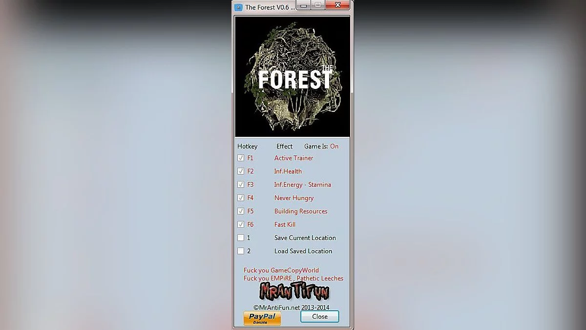 The Forest — Трейнер / Trainer (+7) [0.6] [MrAntiFun]