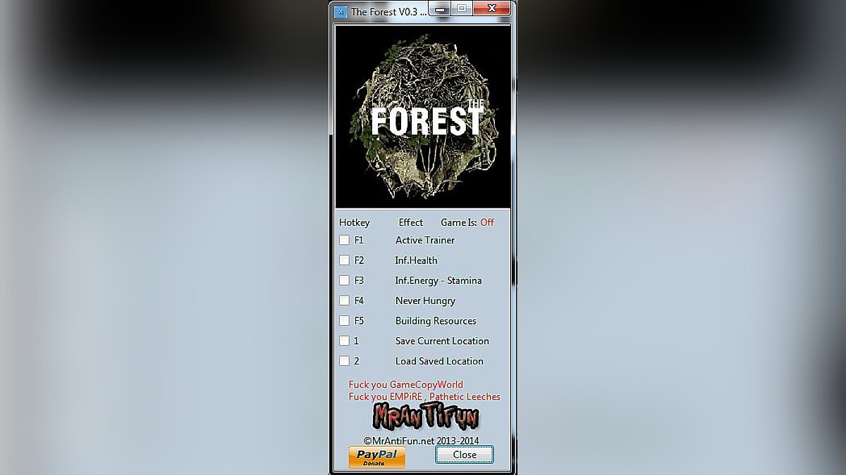 The Forest — Трейнер / Trainer (+6) [0.3] [MrAntiFun]