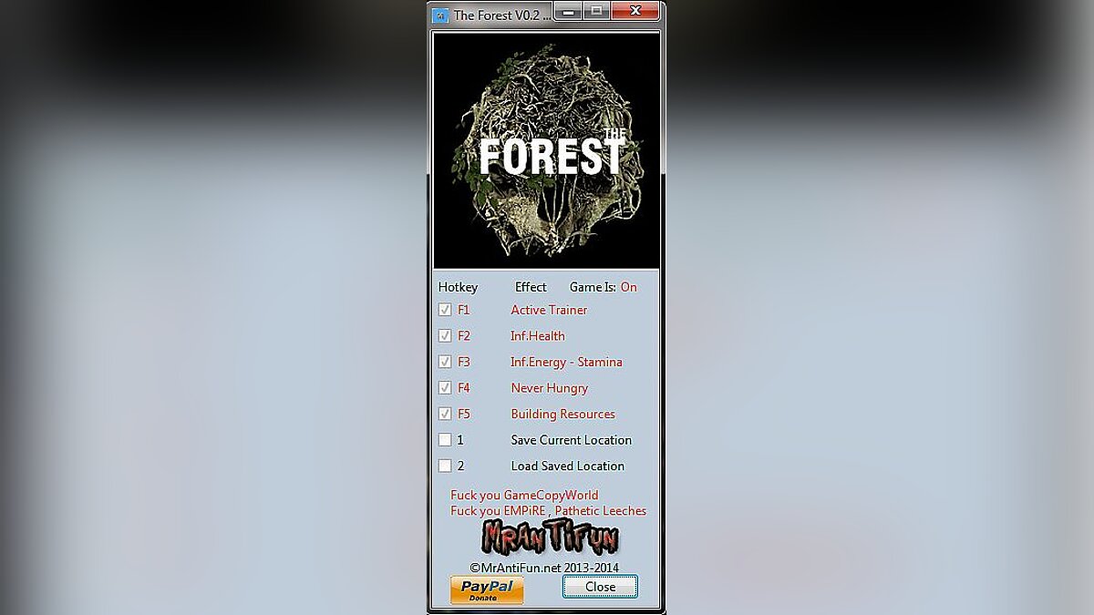 The Forest — Трейнер / Trainer (+6) [0.2] [MrAntiFun]