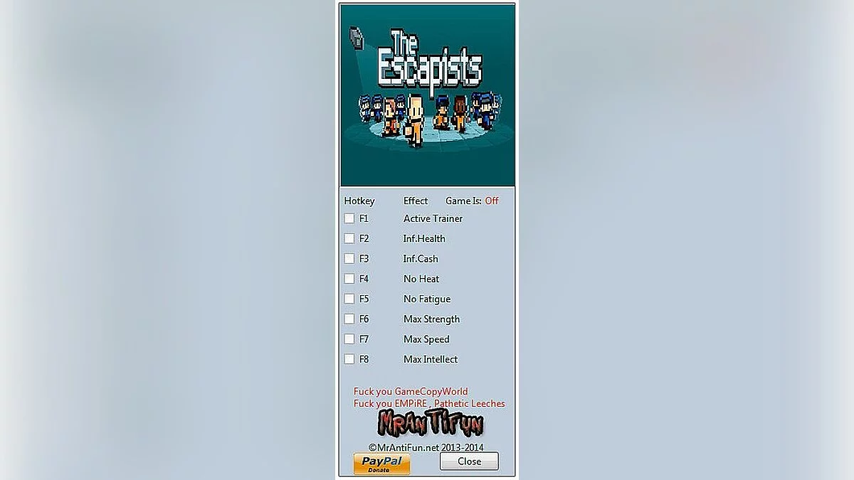 The Escapists — Трейнер / Trainer (+7) [1.23] [MrAntiFun]