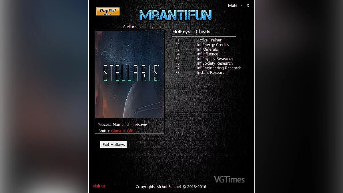 Stellaris — Трейнер / Trainer (+7) [1.00] [MrAntiFun]