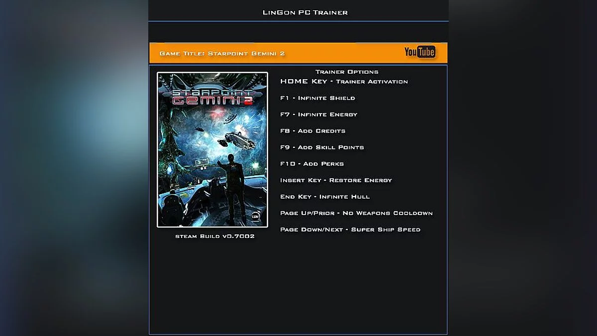Starpoint Gemini 2 — Трейнер / Trainer (+9) [Build 0.7002] [LinGon]