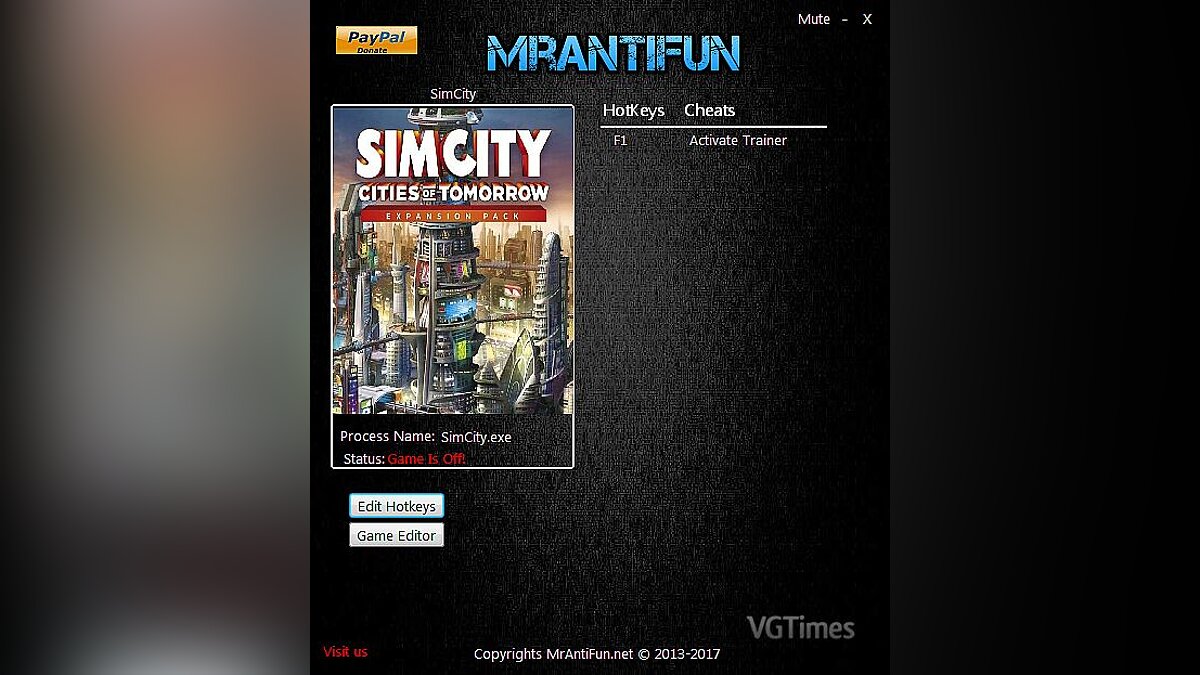SimCity (2013) — Трейнер / Trainer (+1: Деньги / Money) [10.3.4.0] [MrAntiFun]