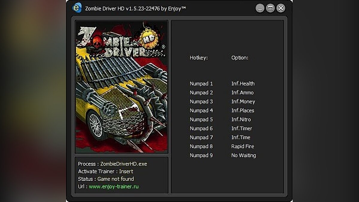 Zombie Driver — Zombie Driver HD : Trainer / Трейнер [v1.5.23-22476] [Enjoy][ENJ]