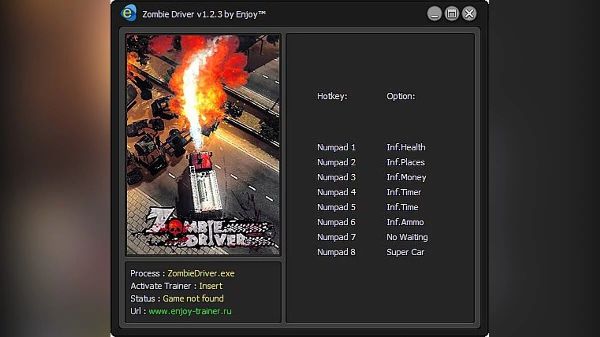 Zombie Driver — Zombie Driver : Trainer / Трейнер [v1.2.3][Enjoy][ENJ]