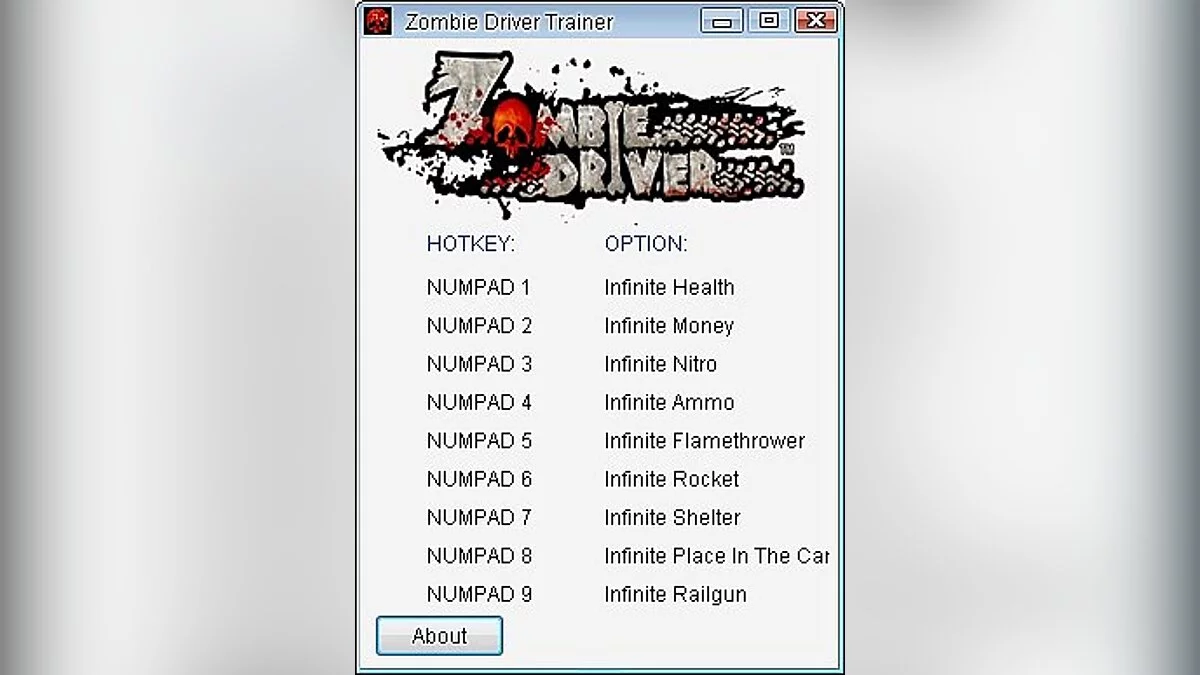 Zombie Driver — Трейнер / Trainer (+9) [1.2.7] [24K]
