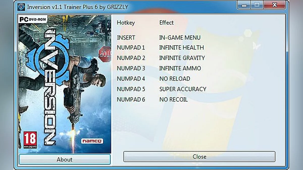 Inversion — Трейнер / Trainer (+6) [1.1] [GRIZZLY]
