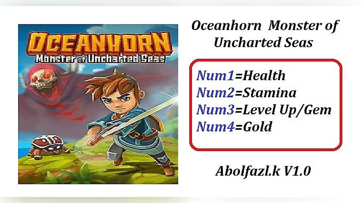 Oceanhorn: Monster of Uncharted Seas: Трейнер / Trainer (+4) [1.0] [Abolfazl.k]