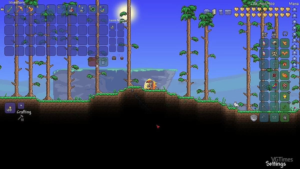 Terraria — Сохранение / SaveGame (Топ персонаж, броня солнечной вспышки и аксессуары с зачаром на скорость)