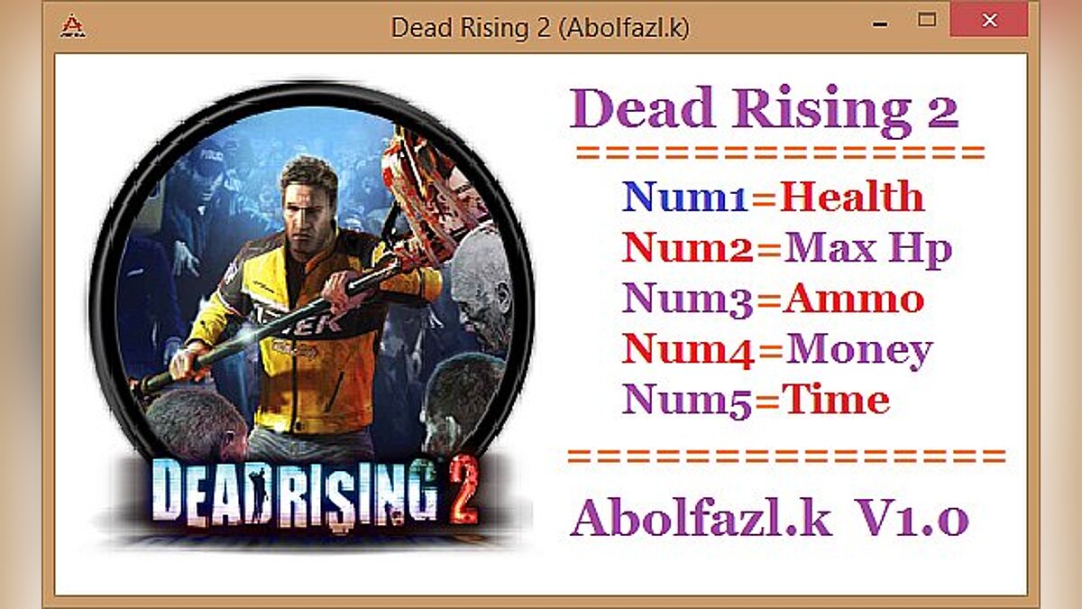 Dead Rising 2 — Трейнер / Trainer (+5) [1.0] [Abolfazl.k]