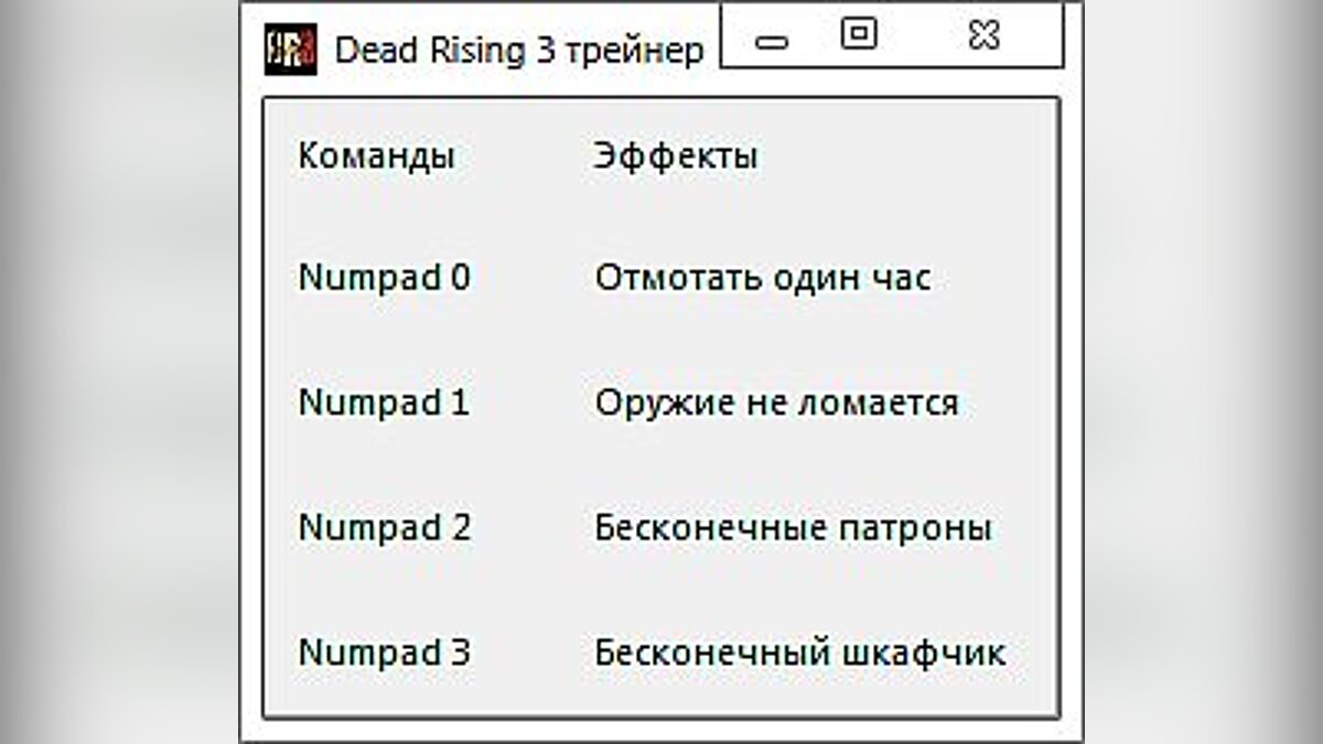 Dead Rising 3 — Трейнер / Trainer (+4) [1.0.0.6 (Upd 6)] [-Al-ex-]