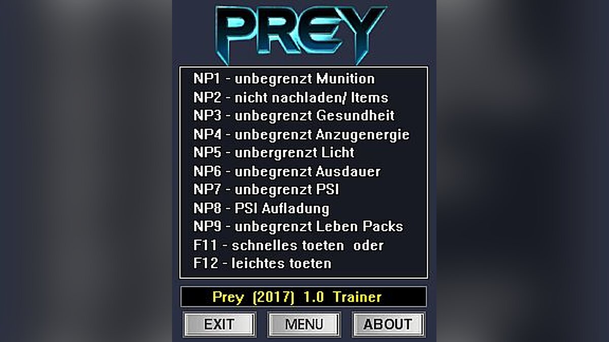 Prey — Трейнер / Trainer (+12) [1.0] [dR.oLLe]