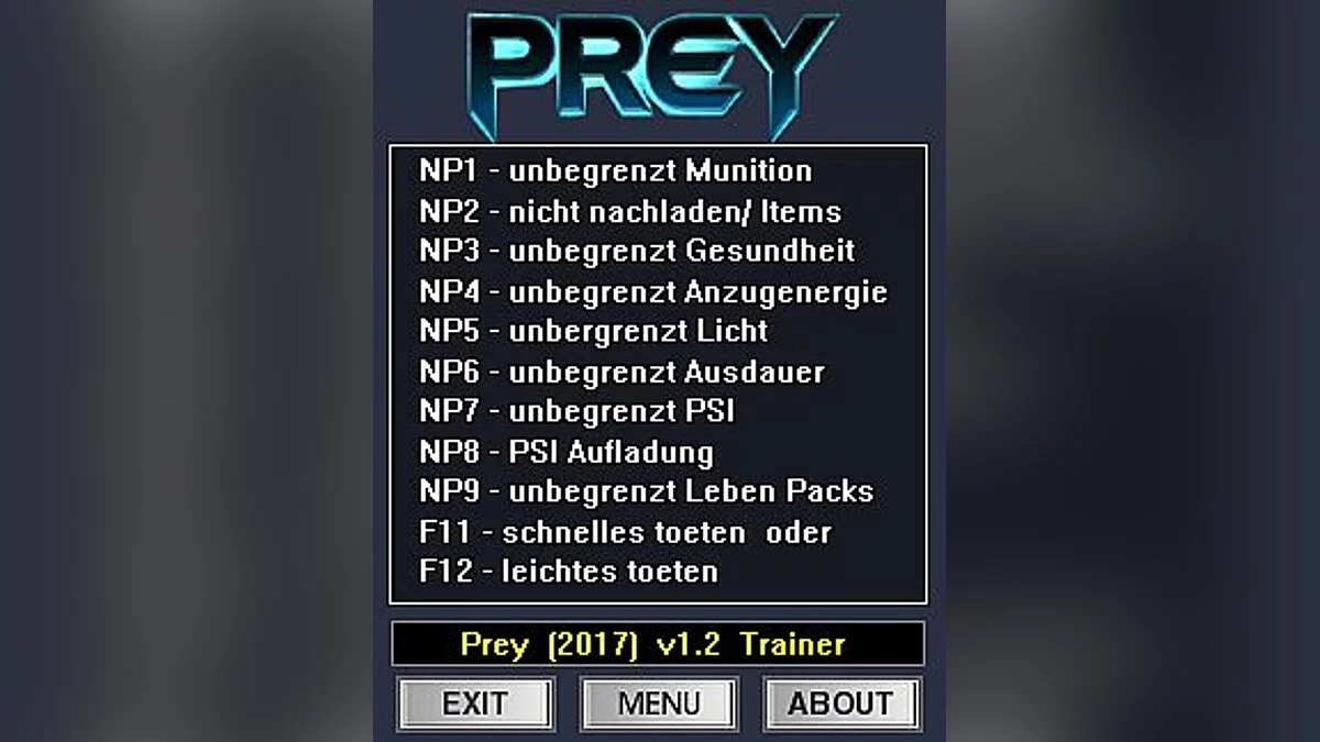 Prey — Трейнер / Trainer (+12) [1.02] [dR.oLLe]