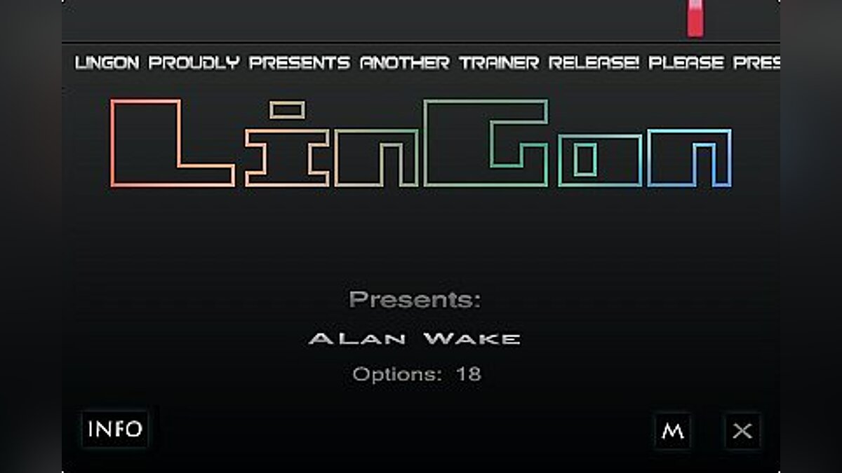 Alan Wake — Трейнер / Trainer (+18) [1.06: Steam Version / Updated] [LinGon]