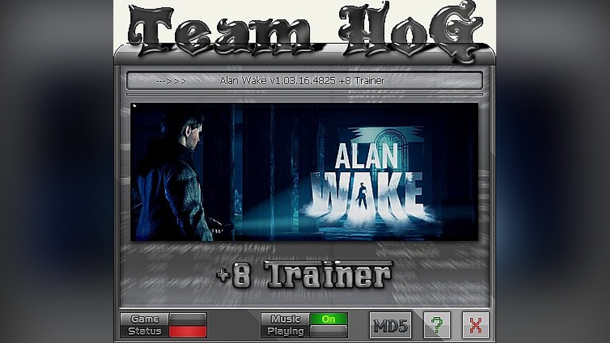 Alan Wake — Трейнер / Trainer (+8) [1.03.16.4825] [HoG / sILeNt heLLsCrEAm]