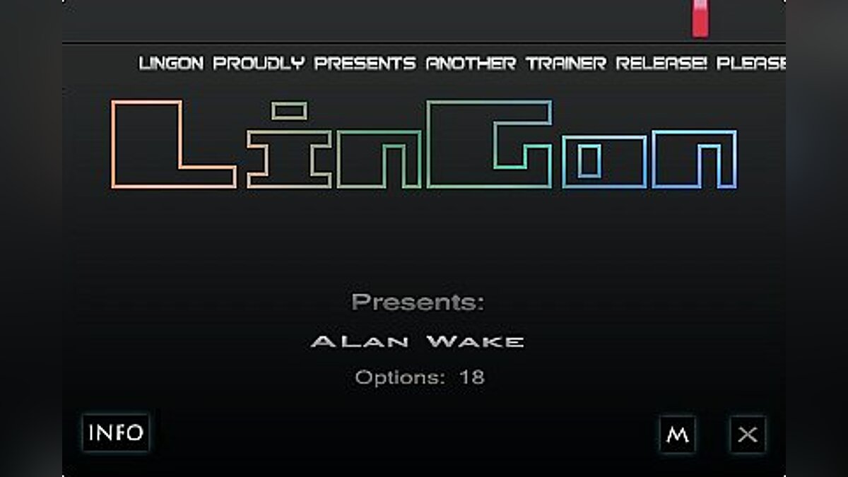 Alan Wake — Трейнер / Trainer (+18) [1.02.16.4261 / Update 2: STEAM] [LinGon]