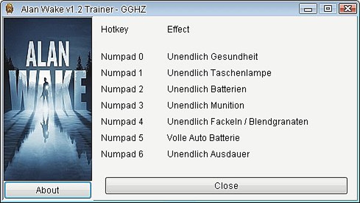 Alan Wake — Трейнер / Trainer (+7) [1.02.16.4261 / Update 2] [GGHZ]