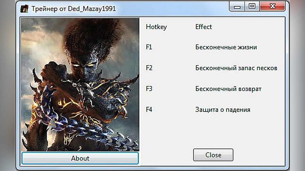 Prince of Persia: The Two Thrones — Prince of Persia: The Two Thrones: Трейнер / Trainer (+4) [1.0] [Ded_Mazay1991]