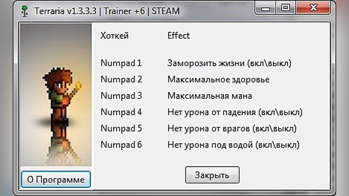 Terraria — Трейнер / Trainer (+6) [1.3.3.3: STEAM] [BassPiraT]