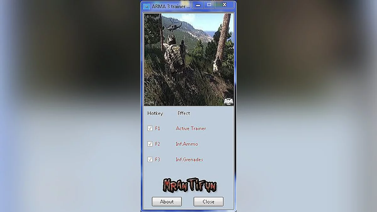 ArmA 3 — Трейнер / Trainer (+2) [1.0.109.911] [MrAntiFun]