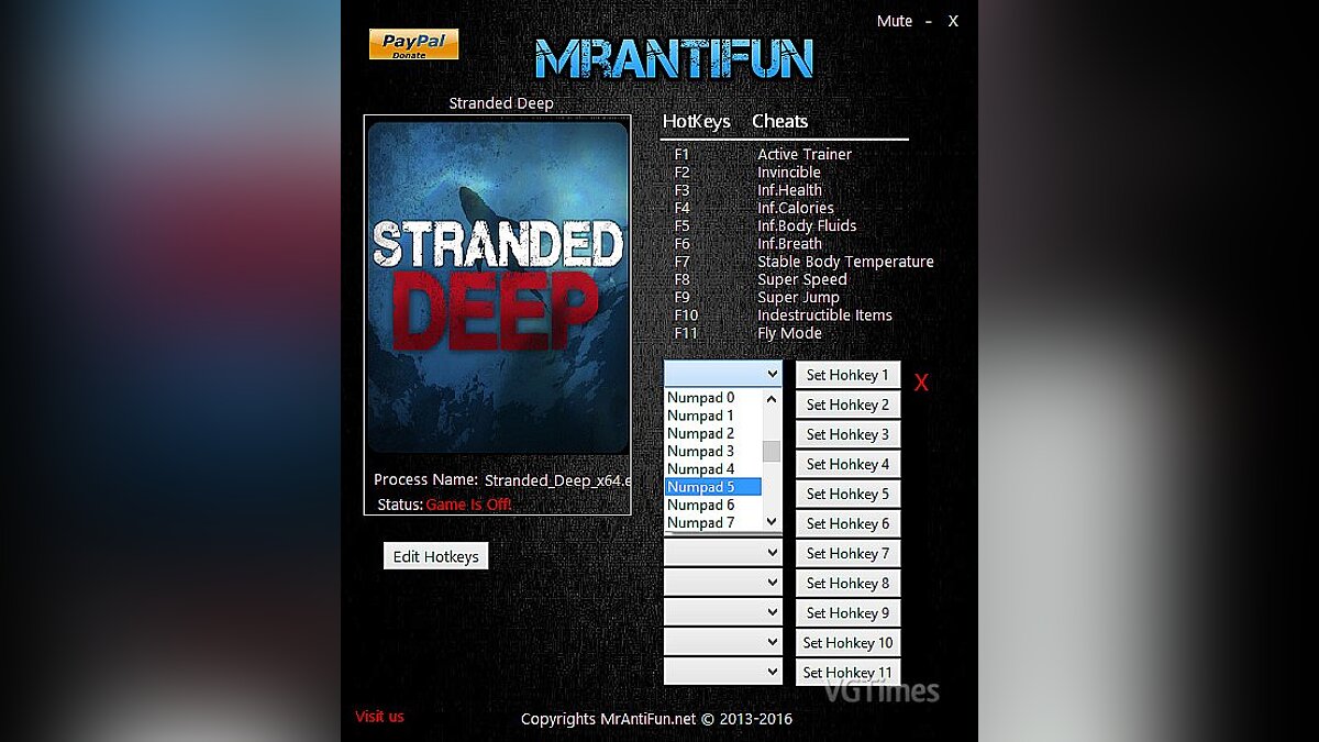 Stranded Deep — Трейнер / Trainer (+11) [0.22: x64] [MrAntiFun]