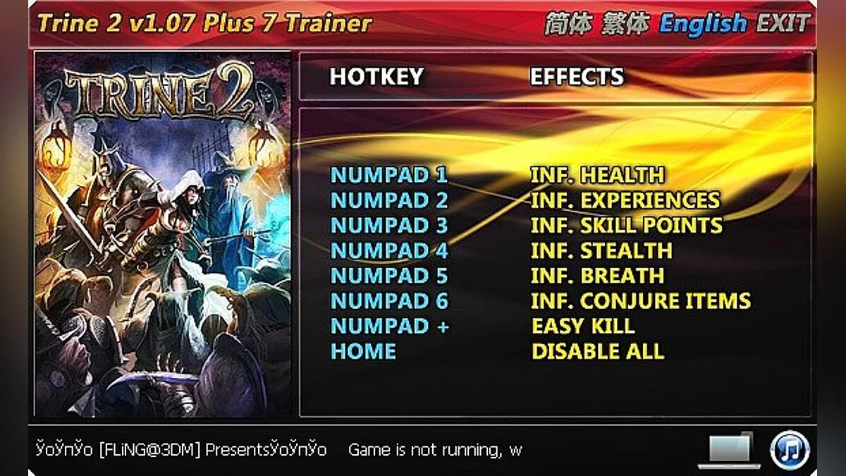 Trine 2 — Трейнер / Trainer (+7) [1.06 / 1.07] [FLiNG]