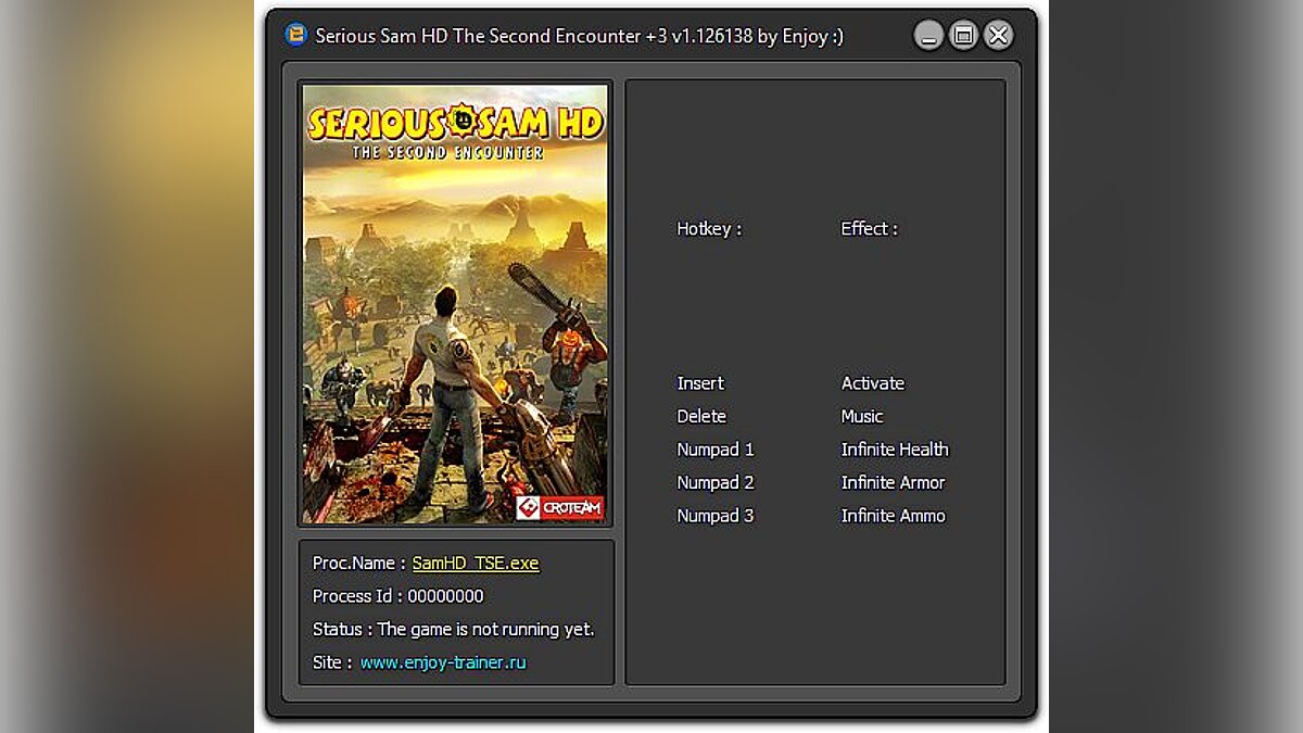 Serious Sam HD: The Second Encounter — Трейнер / Trainer (+3) [1.126138] [Enjoy]