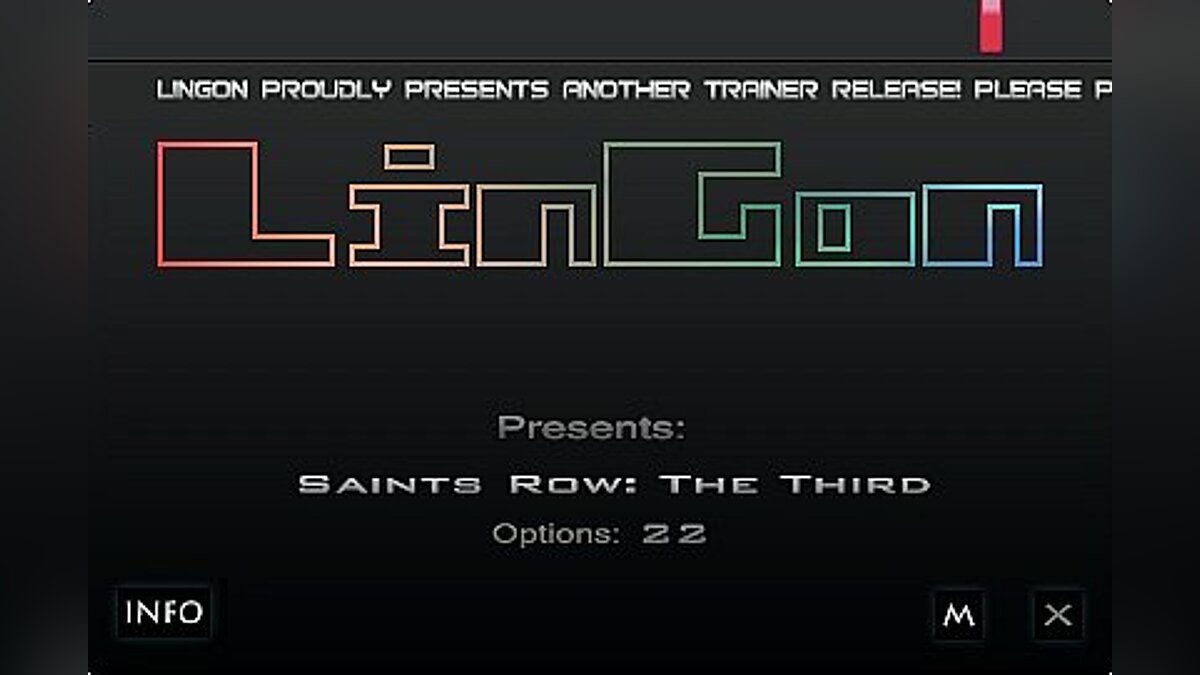 Saints Row: The Third — Трейнер / Trainer (+22) [1.0.0.1: DX9 / DX11 / STEAM] [LinGon]