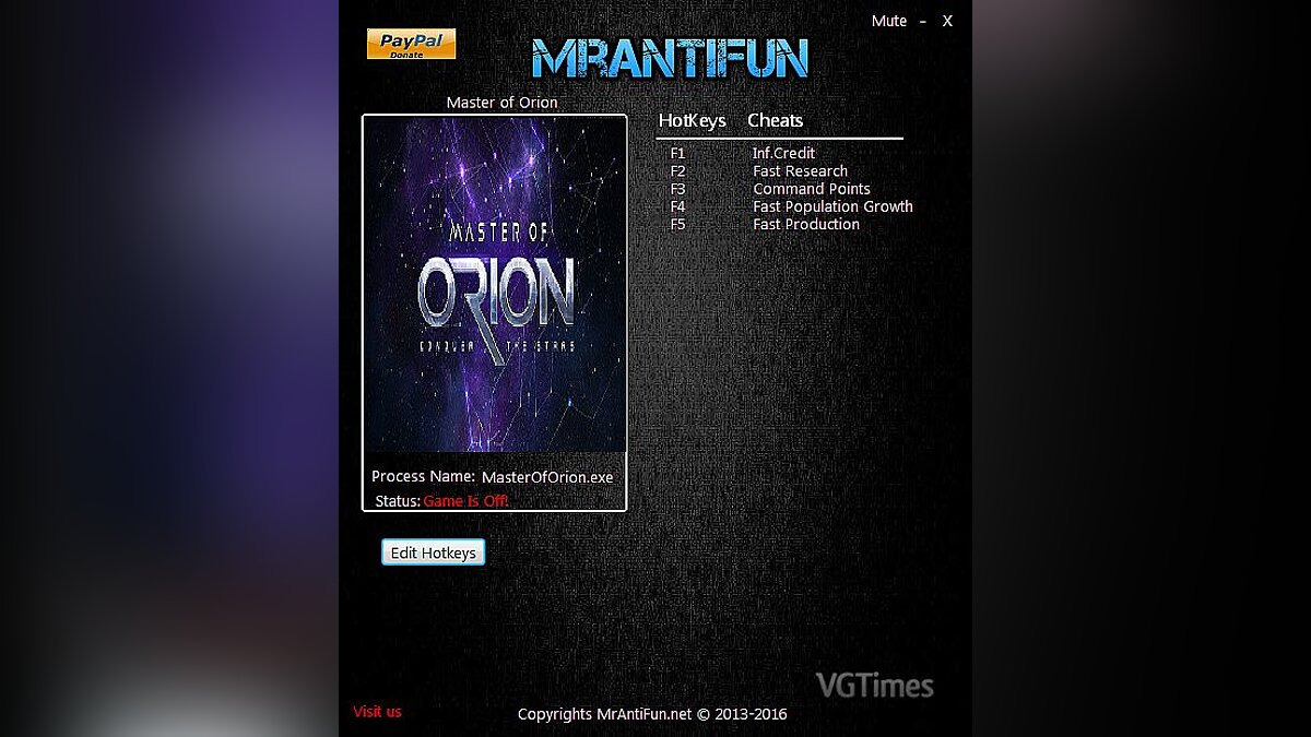 Master of Orion (2016) — Трейнер / Trainer (+5) [48.3 64 Bit] [MrAntiFun]