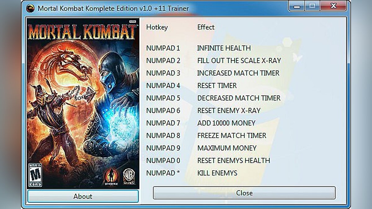 Mortal Kombat (2011) — Трейнер / Trainer (+11) [1.0] [GRIZZLY]