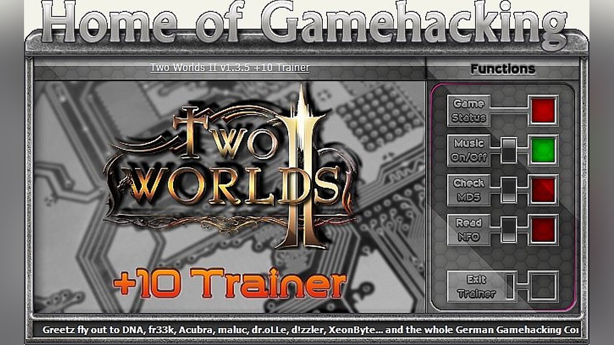 Two Worlds 2 — Трейнер / Trainer (+10) [1.3.5: DX9 & DX10] [HoG / sILeNt heLLsCrEAm]