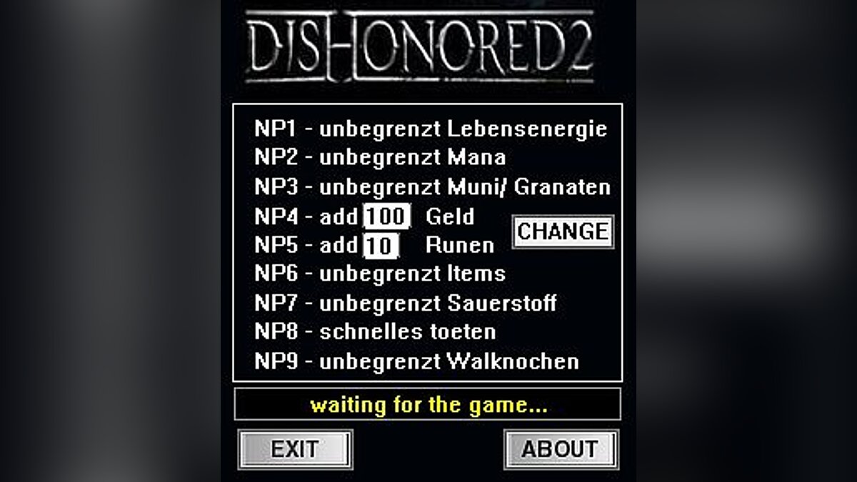 Dishonored 2 — Трейнер / Trainer (+15) [1.77.5.0] [dR.oLLe]