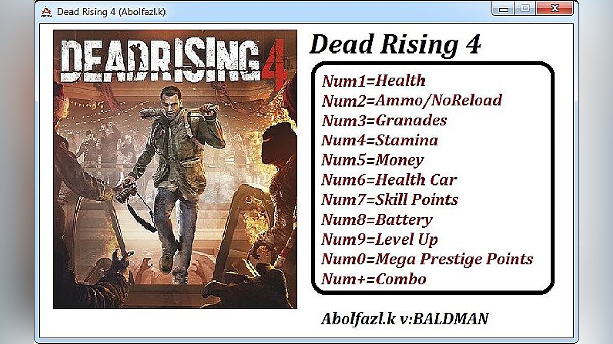Dead Rising 4 — Трейнер / Trainer (+11) [Update 1] [Abolfazl.k]