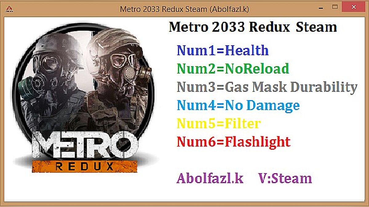 Metro 2033 — Трейнер / Trainer (+6) [1.0.0.3] [Abolfazl.k]