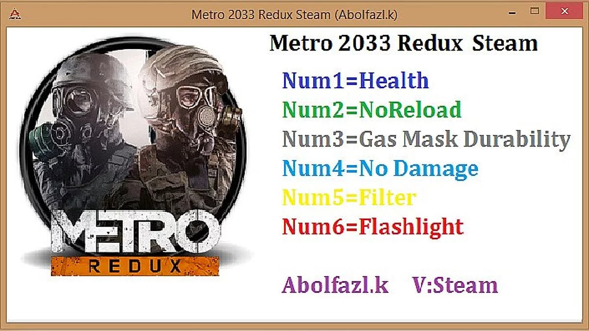 Metro 2033 — Трейнер / Trainer (+6) [1.0.0.3] [Abolfazl.k]