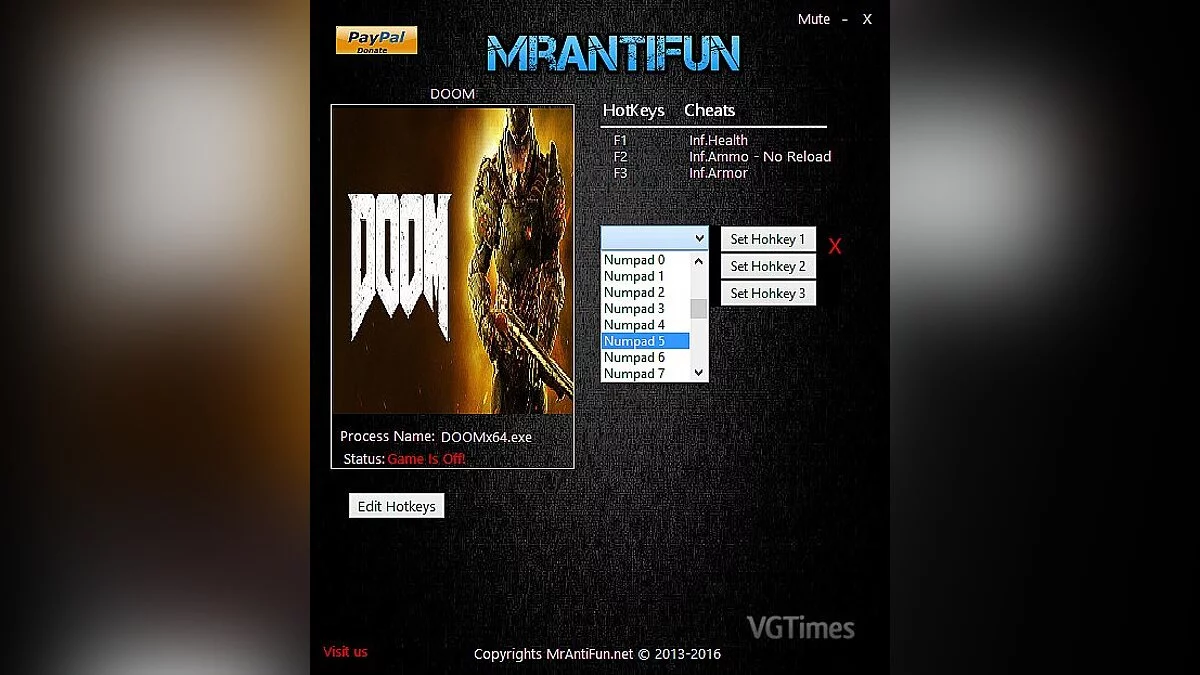 Doom — Трейнер / Trainer (+4) [1.00: x64] [MrAntiFun]