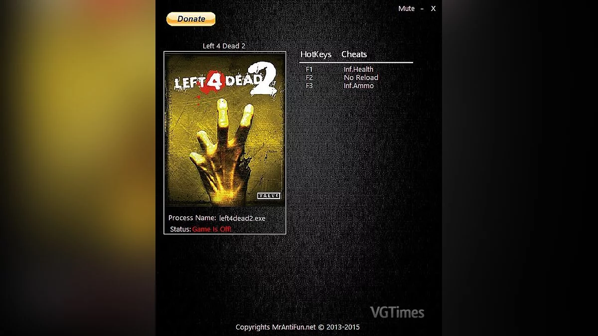 Left 4 Dead 2 — Трейнер / Trainer (+3) [Last Steam Version] [MrAntiFun]