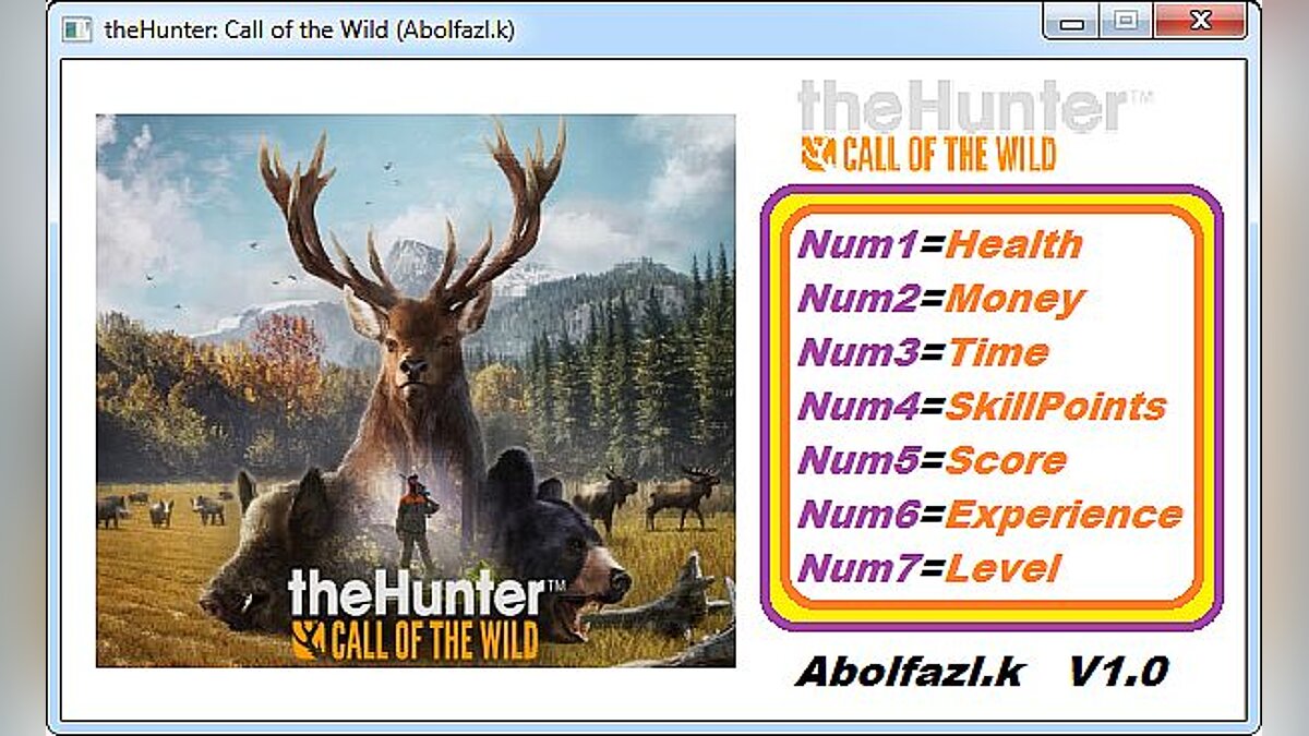 theHunter: Call of the Wild — Трейнер / Trainer (+7) [1.0] [Abolfazl.k]