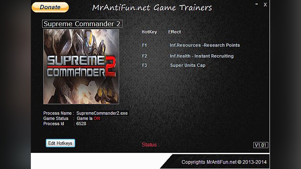 Supreme Commander 2 — Трейнер / Trainer (+5) [1.260] [MrAntiFun]