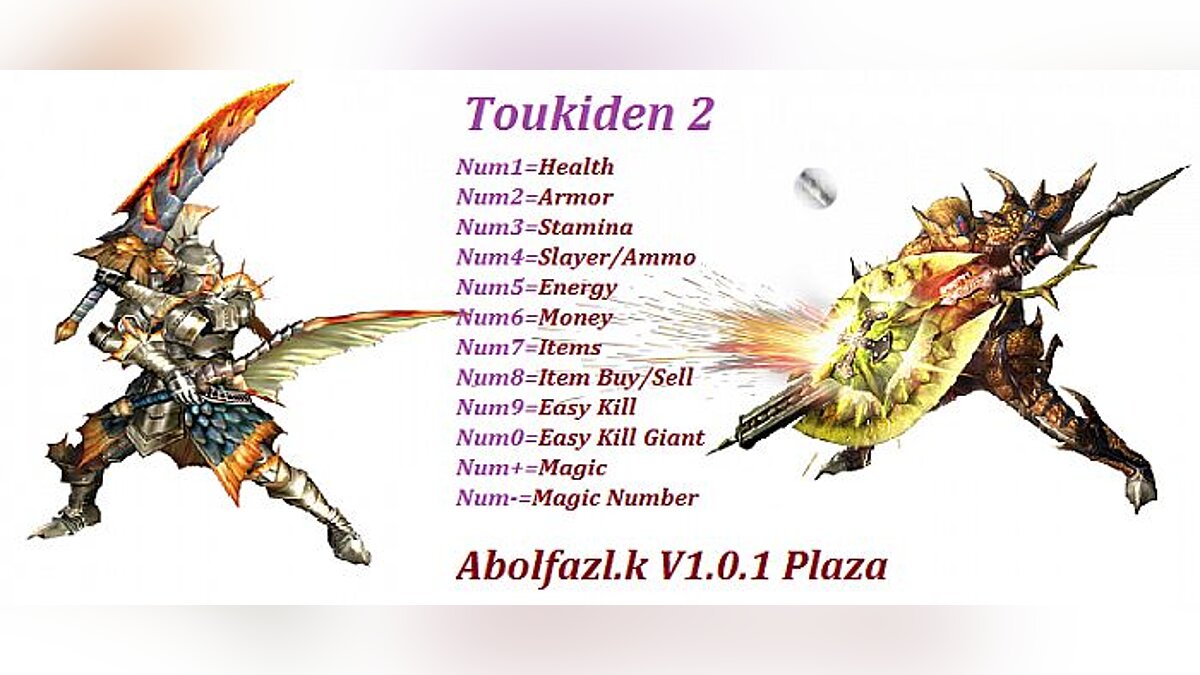 Toukiden 2 — Трейнер / Trainer (+12) [1.0.1] [Abolfazl.k]