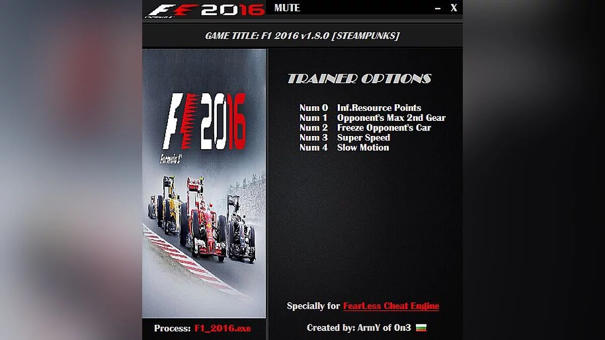 Трейнер / Trainer (+5) [1.8.0] [ArmY of 0n3]