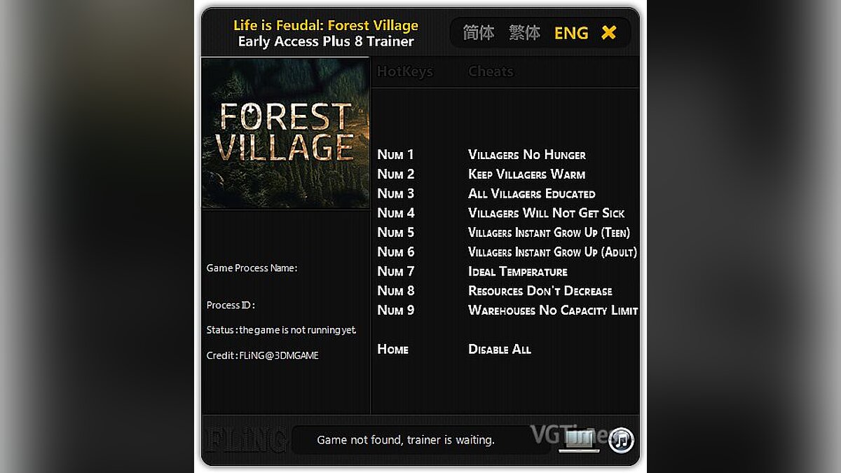 Life is Feudal: Forest Village — Трейнер / Trainer (+8) [Update: 21.10.16]  [FLiNG] / Трейнеры / Читы