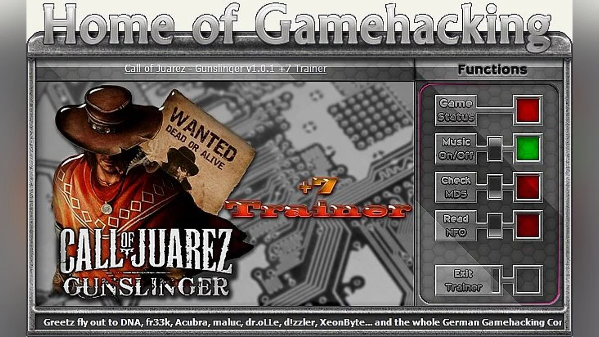 Call of Juarez: Gunslinger — Трейнер / Trainer (+7) [1.0.3] [sILeNt heLLsCrEAm / HoG]