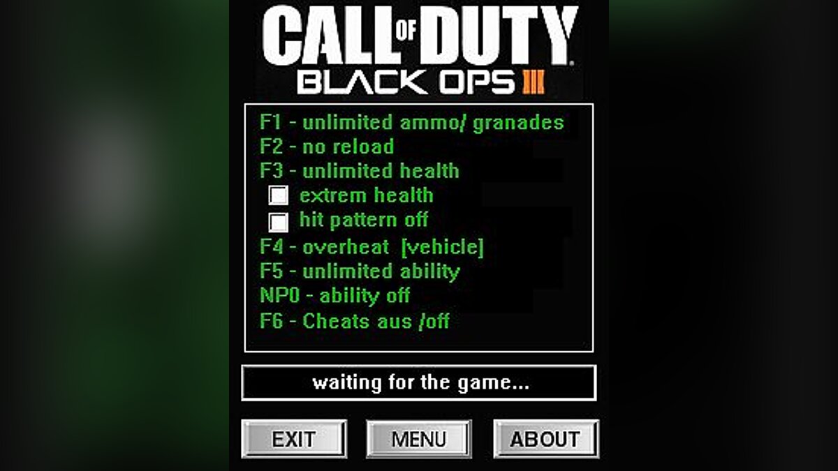 Call of Duty: Black Ops 3 — Трейнер / Trainer (+6) [Awakening DLC] [dR.oLLe]