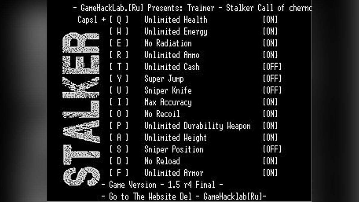 S.T.A.L.K.E.R.: Call of Pripyat — Трейнер / Trainer (+12) [Mod v1.5 r4] [LIRW / GHL] - Update: 10.08.2017