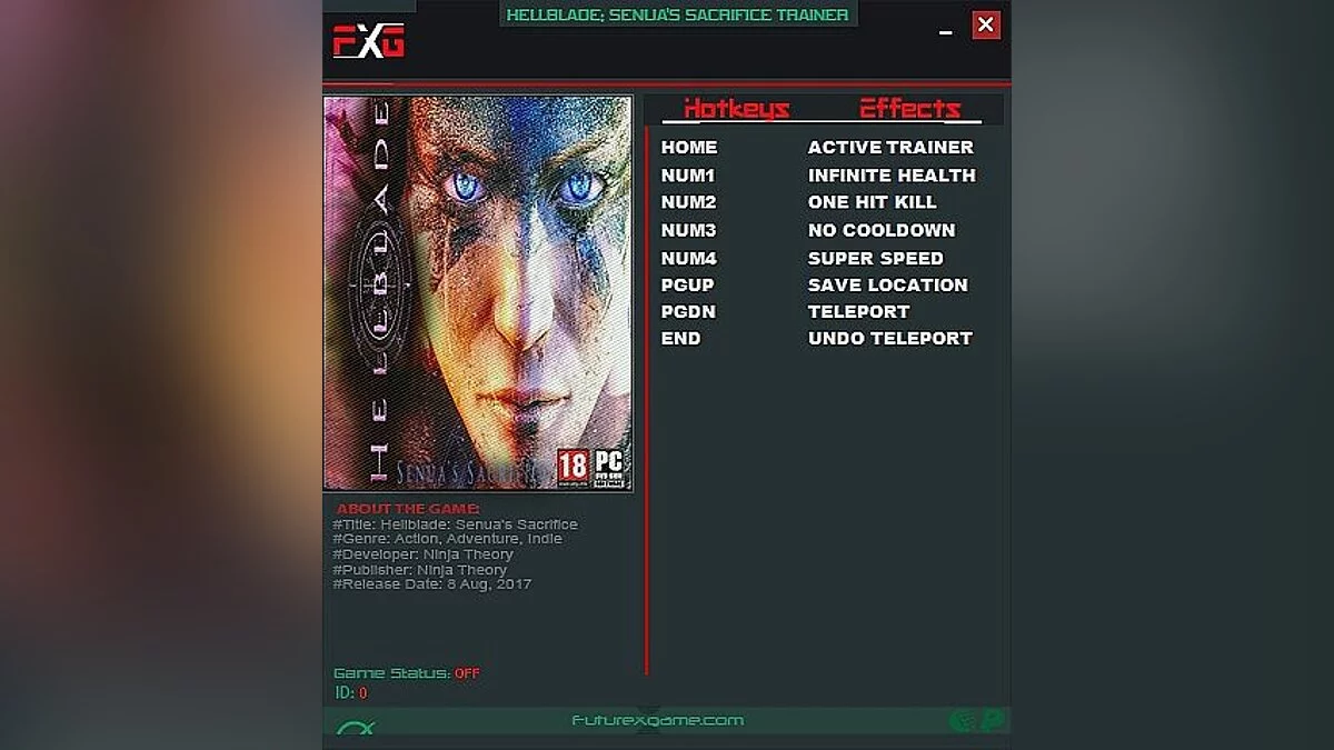 Hellblade: Senua&#039;s Sacrifice — Трейнер / Trainer (+5) [1.0] [FutureX]