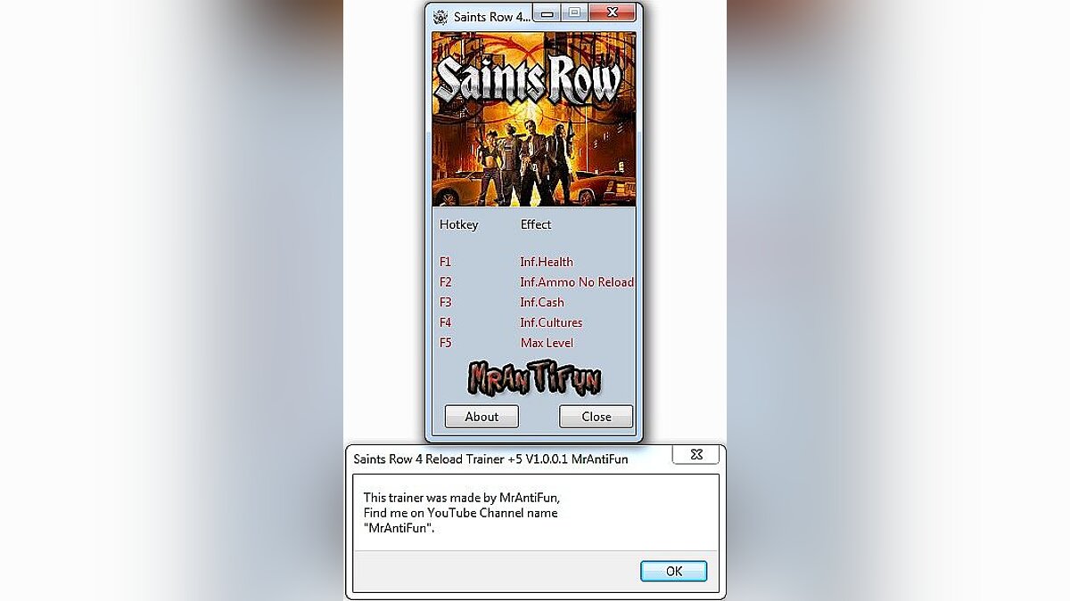 Saints Row 4 — Трейнер / Trainer (+5) [1.0.0.1] [MrAntiFun]