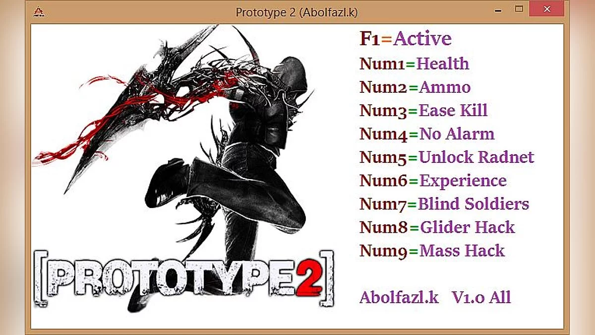 Prototype 2 — Трейнер / Trainer (+9) [1.0] [Abolfazl.k]