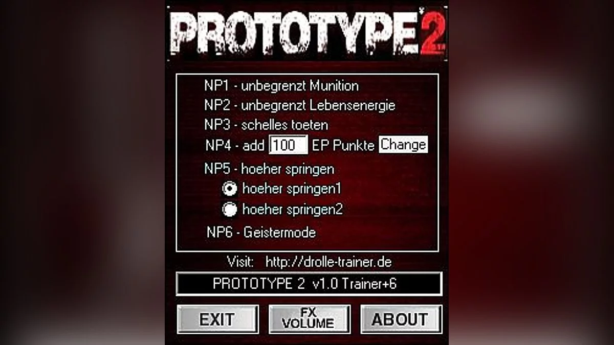 Prototype 2 — Трейнер / Trainer (+6) [1.0] [dr.olle]