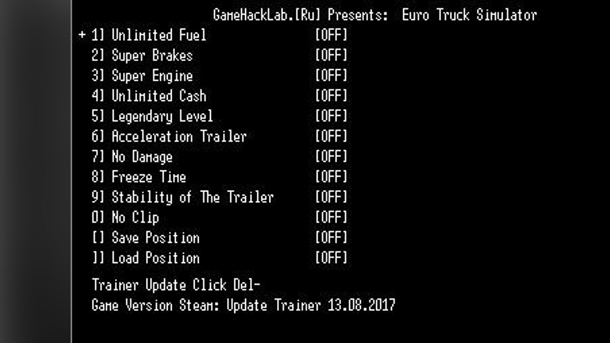 Euro Truck Simulator 2 — Трейнер / Trainer (+9) [1.27.2.1s x64] [LIRW / GHL] - Updated: 14.08.2017